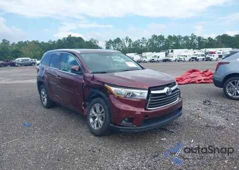 2015 Toyota Highlander Xle V6 из США, поврежденный, VIN 5TDKKRFH7FS064529